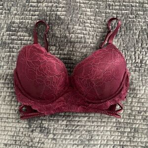 La Senza Lace Burgundy Bra 32D